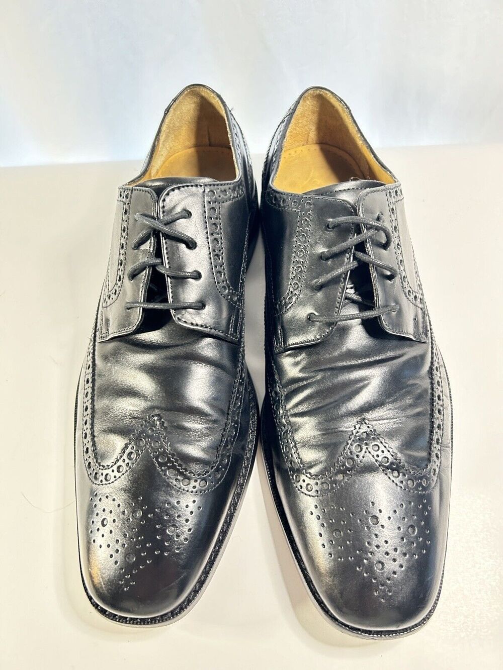 Cole Haan Wingtip Oxford Dress Shoes Leather Sz 11 Black